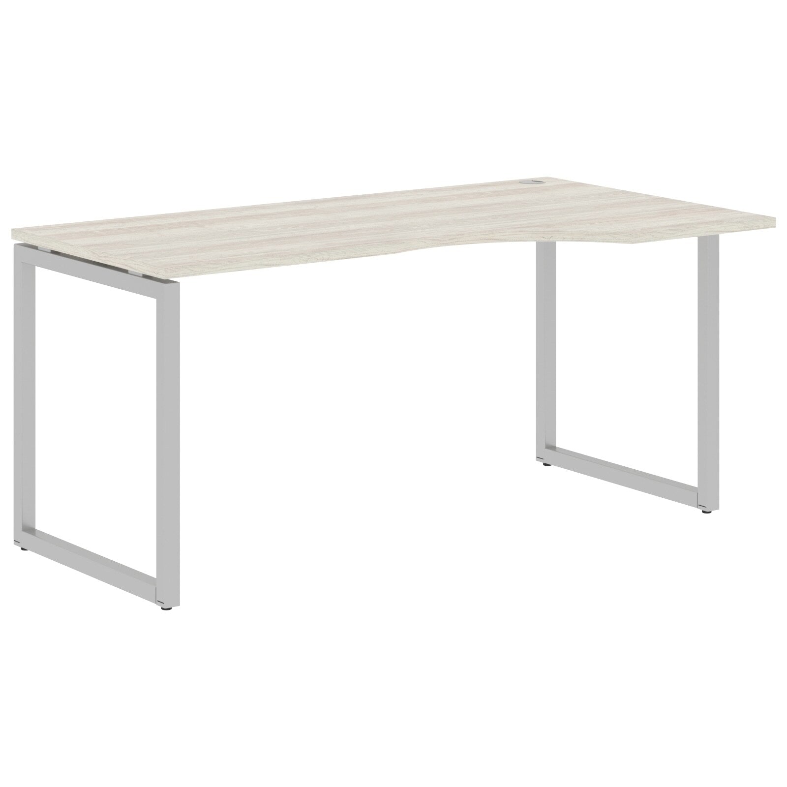 L SHAPE DESK MADE IN 25MM MFC TOP, E1 LAMINATE CHIPBOARD WITH WOODEN MODESTY PANEL 40X40MM METAL O SHAPE FRAMES by Treejar | Souqify