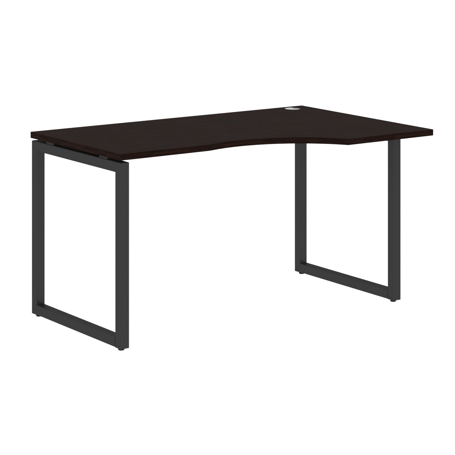 L SHAPE DESK MADE IN 25MM MFC TOP, E1 LAMINATE CHIPBOARD WITH WOODEN MODESTY PANEL 40X40MM METAL O SHAPE FRAMES by Treejar | Souqify