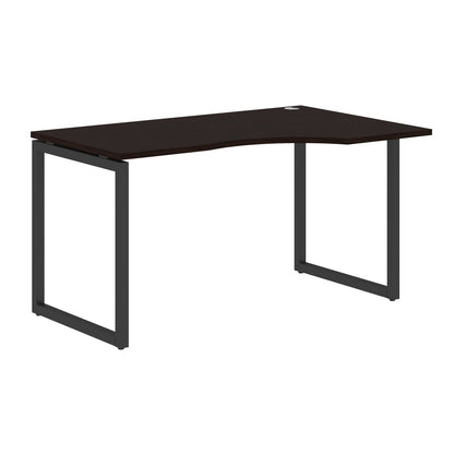 L SHAPE DESK MADE IN 25MM MFC TOP, E1 LAMINATE CHIPBOARD WITH WOODEN MODESTY PANEL 40X40MM METAL O SHAPE FRAMES by Treejar | Souqify