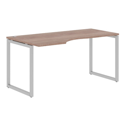 L SHAPE DESK MADE IN 25MM MFC TOP, E1 LAMINATE CHIPBOARD WITH WOODEN MODESTY PANEL 40X40MM METAL O SHAPE FRAMES by Treejar | Souqify