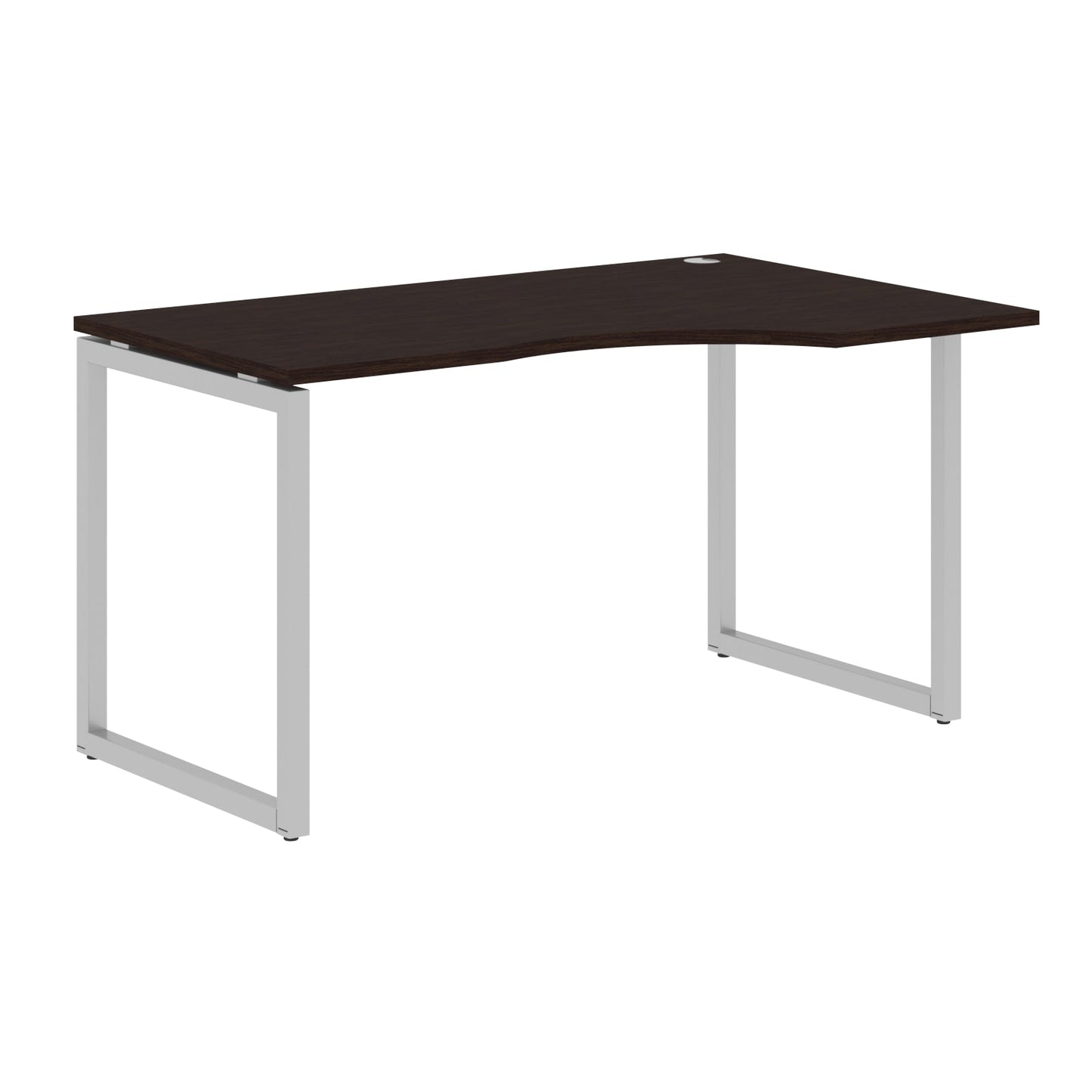 L SHAPE DESK MADE IN 25MM MFC TOP, E1 LAMINATE CHIPBOARD WITH WOODEN MODESTY PANEL 40X40MM METAL O SHAPE FRAMES by Treejar | Souqify
