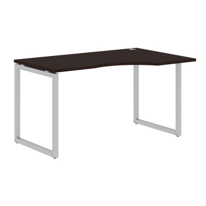 L SHAPE DESK MADE IN 25MM MFC TOP, E1 LAMINATE CHIPBOARD WITH WOODEN MODESTY PANEL 40X40MM METAL O SHAPE FRAMES by Treejar | Souqify