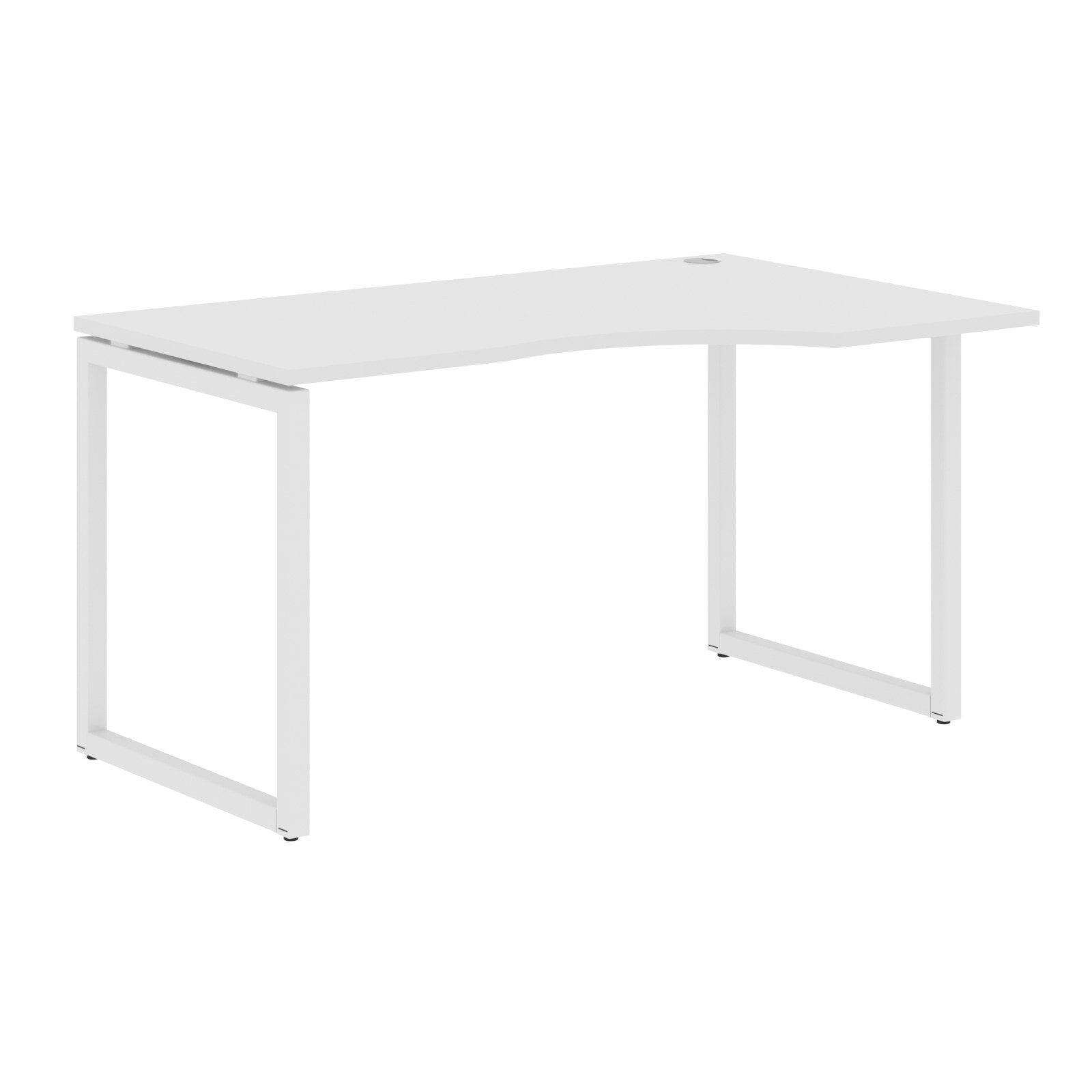 L SHAPE DESK MADE IN 25MM MFC TOP, E1 LAMINATE CHIPBOARD WITH WOODEN MODESTY PANEL 40X40MM METAL O SHAPE FRAMES by Treejar | Souqify