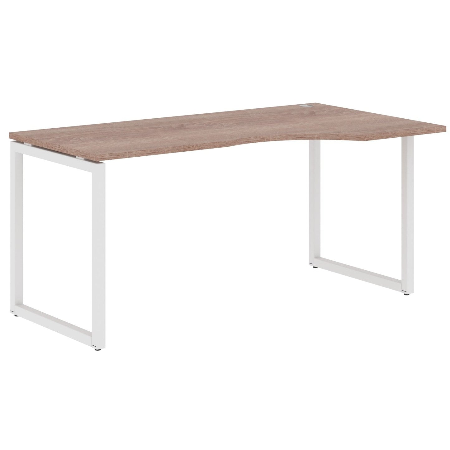 L SHAPE DESK MADE IN 25MM MFC TOP, E1 LAMINATE CHIPBOARD WITH WOODEN MODESTY PANEL 40X40MM METAL O SHAPE FRAMES by Treejar | Souqify