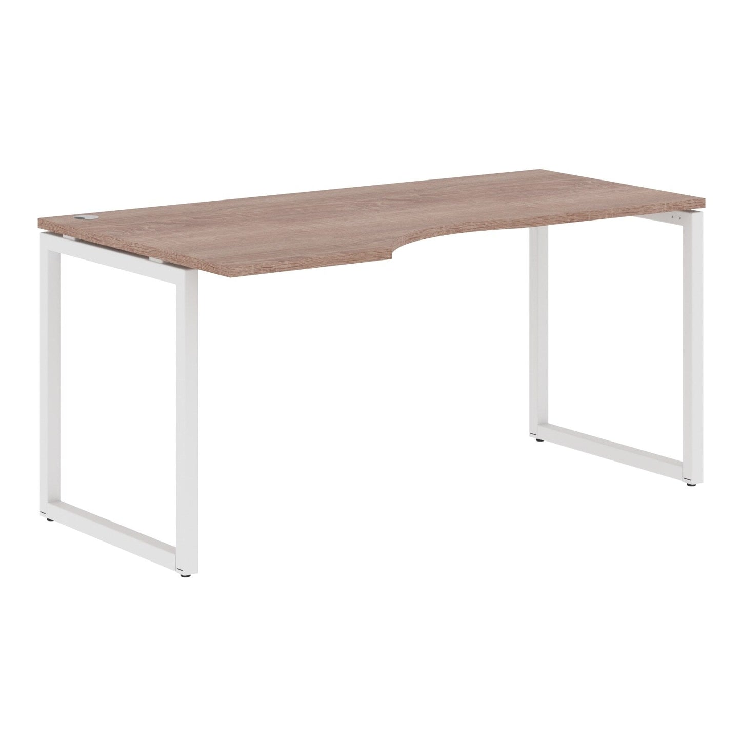 L SHAPE DESK MADE IN 25MM MFC TOP, E1 LAMINATE CHIPBOARD WITH WOODEN MODESTY PANEL 40X40MM METAL O SHAPE FRAMES by Treejar | Souqify