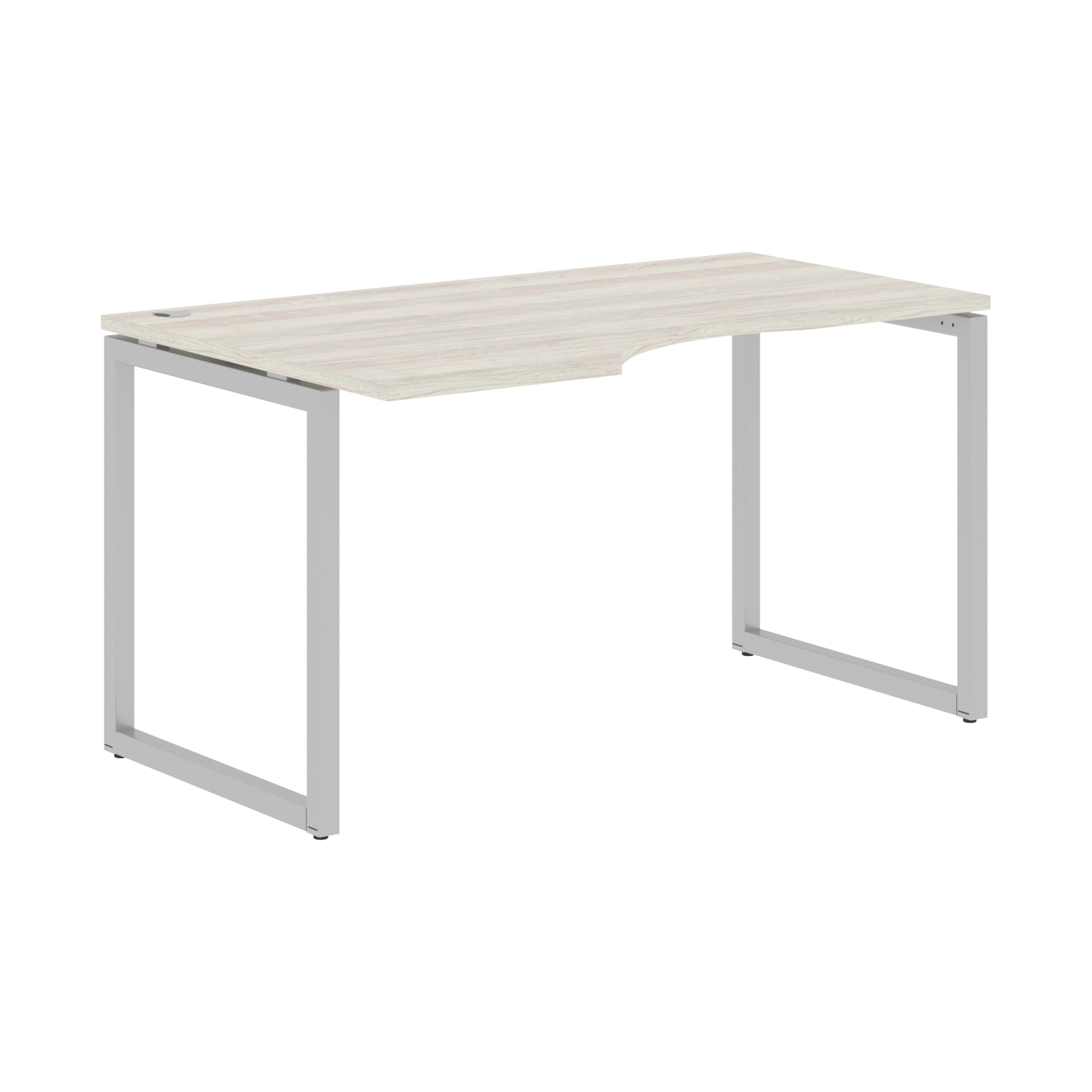 L SHAPE DESK MADE IN 25MM MFC TOP, E1 LAMINATE CHIPBOARD WITH WOODEN MODESTY PANEL 40X40MM METAL O SHAPE FRAMES by Treejar | Souqify