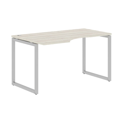 L SHAPE DESK MADE IN 25MM MFC TOP, E1 LAMINATE CHIPBOARD WITH WOODEN MODESTY PANEL 40X40MM METAL O SHAPE FRAMES by Treejar | Souqify