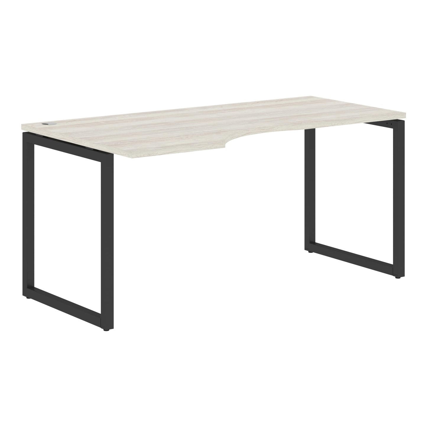 L SHAPE DESK MADE IN 25MM MFC TOP, E1 LAMINATE CHIPBOARD WITH WOODEN MODESTY PANEL 40X40MM METAL O SHAPE FRAMES by Treejar | Souqify