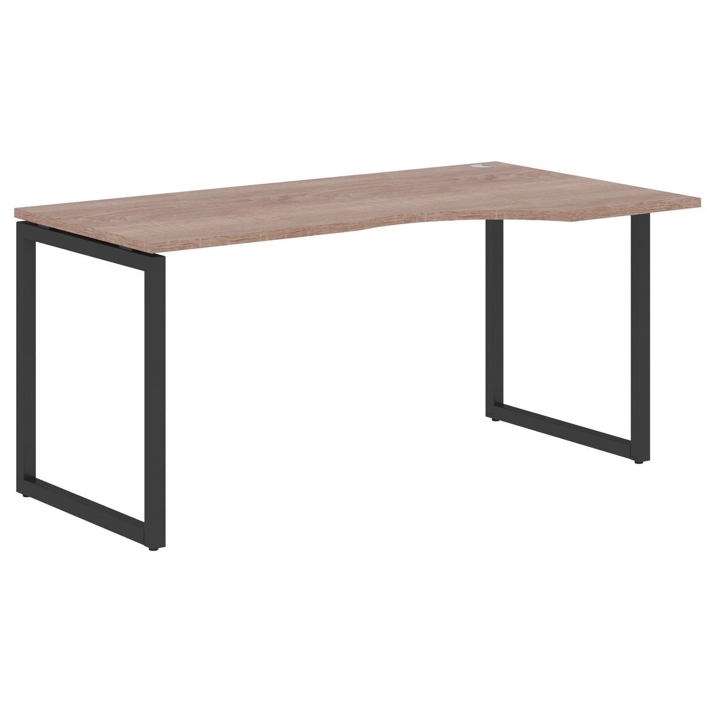 L SHAPE DESK MADE IN 25MM MFC TOP, E1 LAMINATE CHIPBOARD WITH WOODEN MODESTY PANEL 40X40MM METAL O SHAPE FRAMES by Treejar | Souqify