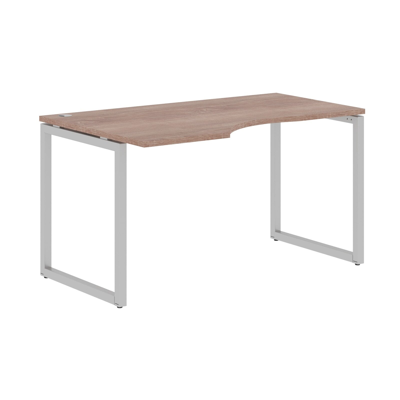 L SHAPE DESK MADE IN 25MM MFC TOP, E1 LAMINATE CHIPBOARD WITH WOODEN MODESTY PANEL 40X40MM METAL O SHAPE FRAMES by Treejar | Souqify