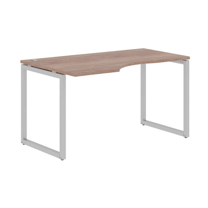 L SHAPE DESK MADE IN 25MM MFC TOP, E1 LAMINATE CHIPBOARD WITH WOODEN MODESTY PANEL 40X40MM METAL O SHAPE FRAMES by Treejar | Souqify