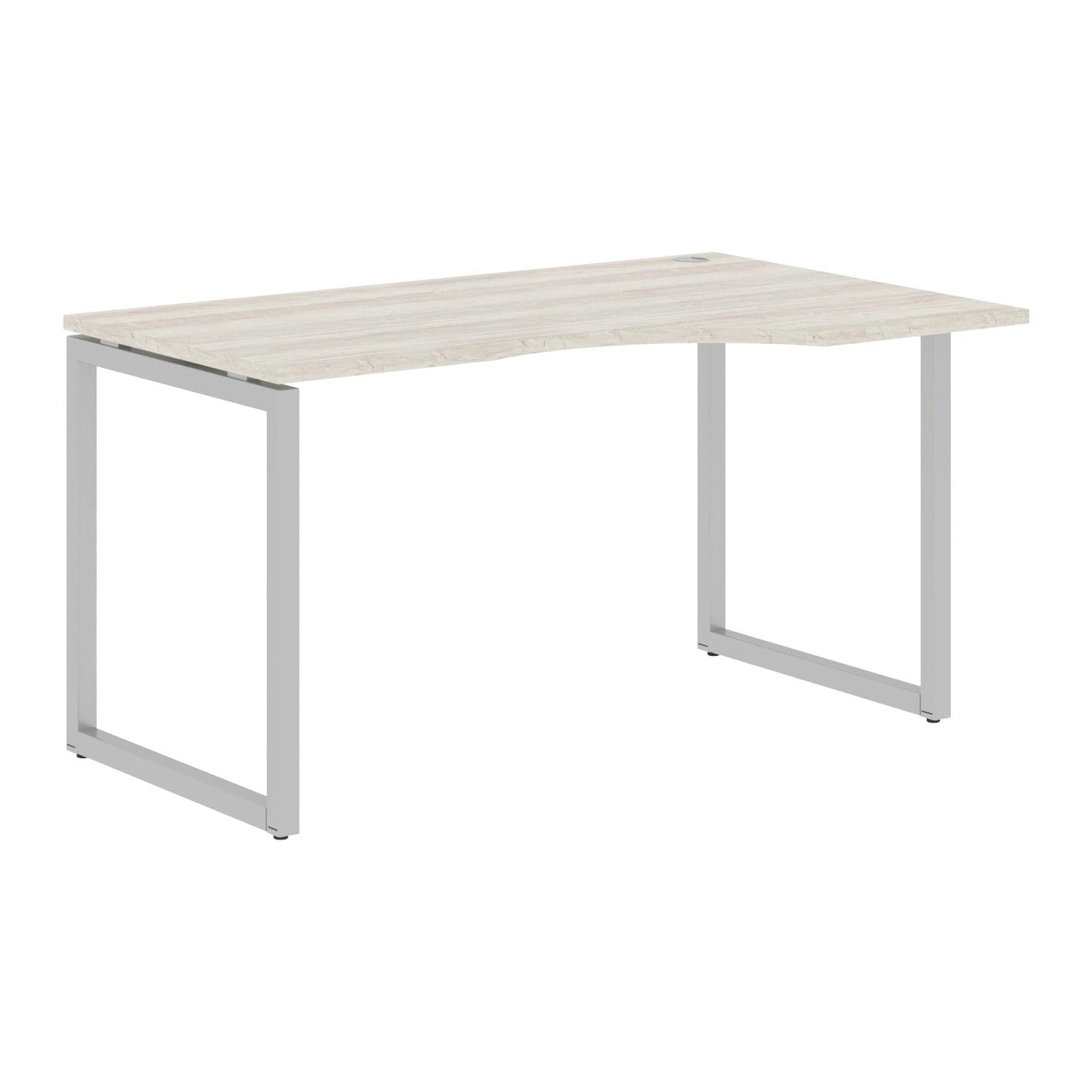 L SHAPE DESK MADE IN 25MM MFC TOP, E1 LAMINATE CHIPBOARD WITH WOODEN MODESTY PANEL 40X40MM METAL O SHAPE FRAMES by Treejar | Souqify
