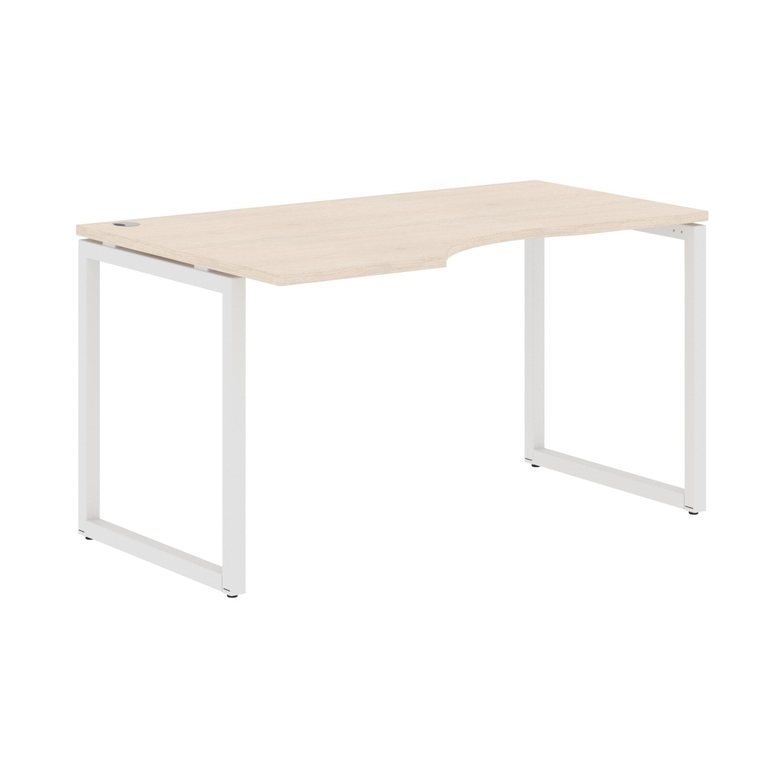 L SHAPE DESK MADE IN 25MM MFC TOP, E1 LAMINATE CHIPBOARD WITH WOODEN MODESTY PANEL 40X40MM METAL O SHAPE FRAMES by Treejar | Souqify