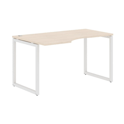 L SHAPE DESK MADE IN 25MM MFC TOP, E1 LAMINATE CHIPBOARD WITH WOODEN MODESTY PANEL 40X40MM METAL O SHAPE FRAMES by Treejar | Souqify