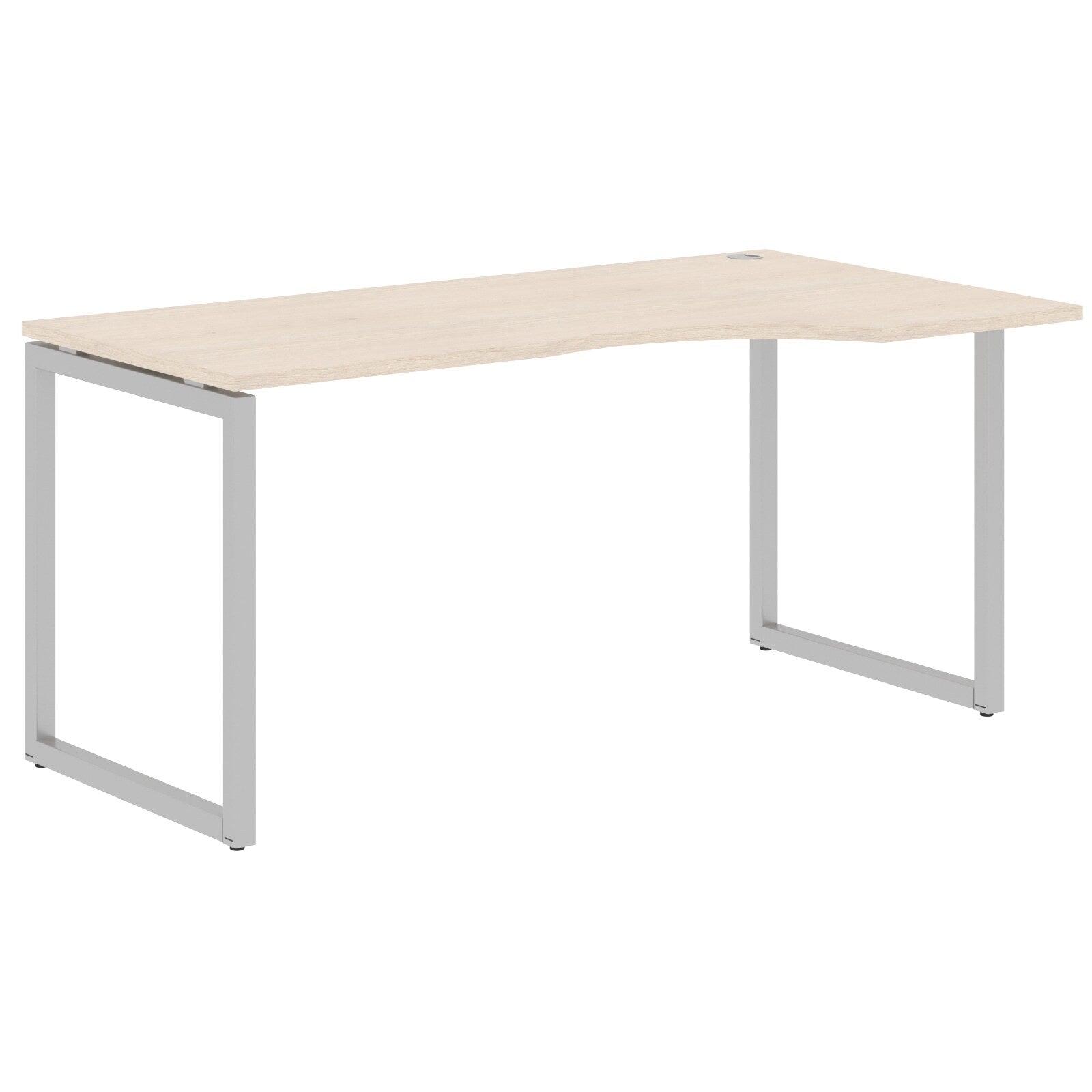 L SHAPE DESK MADE IN 25MM MFC TOP, E1 LAMINATE CHIPBOARD WITH WOODEN MODESTY PANEL 40X40MM METAL O SHAPE FRAMES by Treejar | Souqify