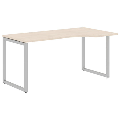 L SHAPE DESK MADE IN 25MM MFC TOP, E1 LAMINATE CHIPBOARD WITH WOODEN MODESTY PANEL 40X40MM METAL O SHAPE FRAMES by Treejar | Souqify