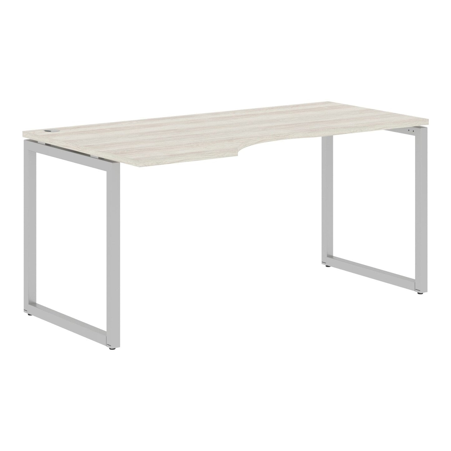 L SHAPE DESK MADE IN 25MM MFC TOP, E1 LAMINATE CHIPBOARD WITH WOODEN MODESTY PANEL 40X40MM METAL O SHAPE FRAMES by Treejar | Souqify