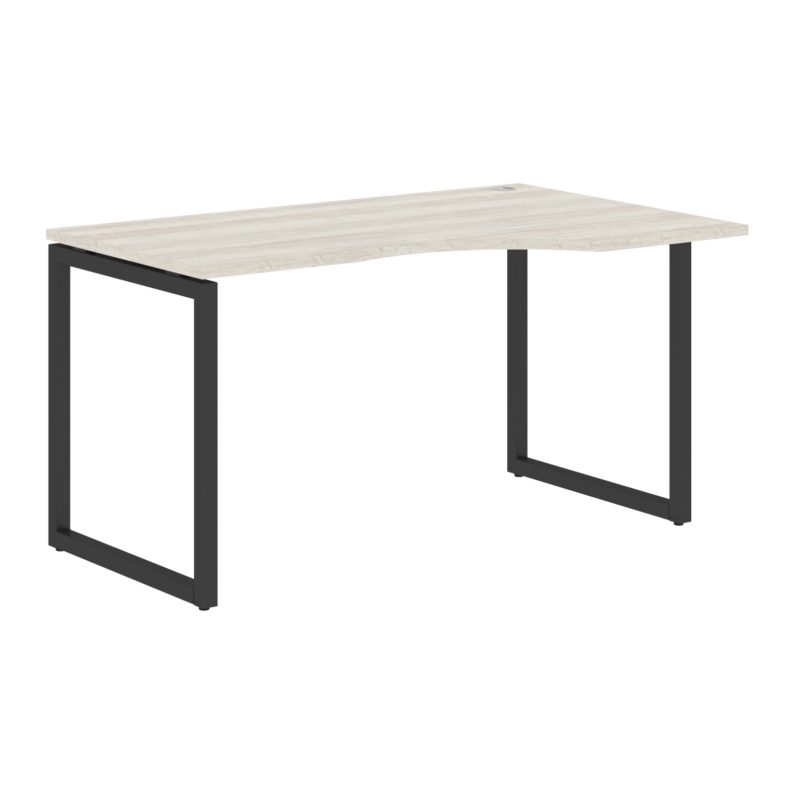 L SHAPE DESK MADE IN 25MM MFC TOP, E1 LAMINATE CHIPBOARD WITH WOODEN MODESTY PANEL 40X40MM METAL O SHAPE FRAMES by Treejar | Souqify