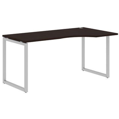 L SHAPE DESK MADE IN 25MM MFC TOP, E1 LAMINATE CHIPBOARD WITH WOODEN MODESTY PANEL 40X40MM METAL O SHAPE FRAMES by Treejar | Souqify