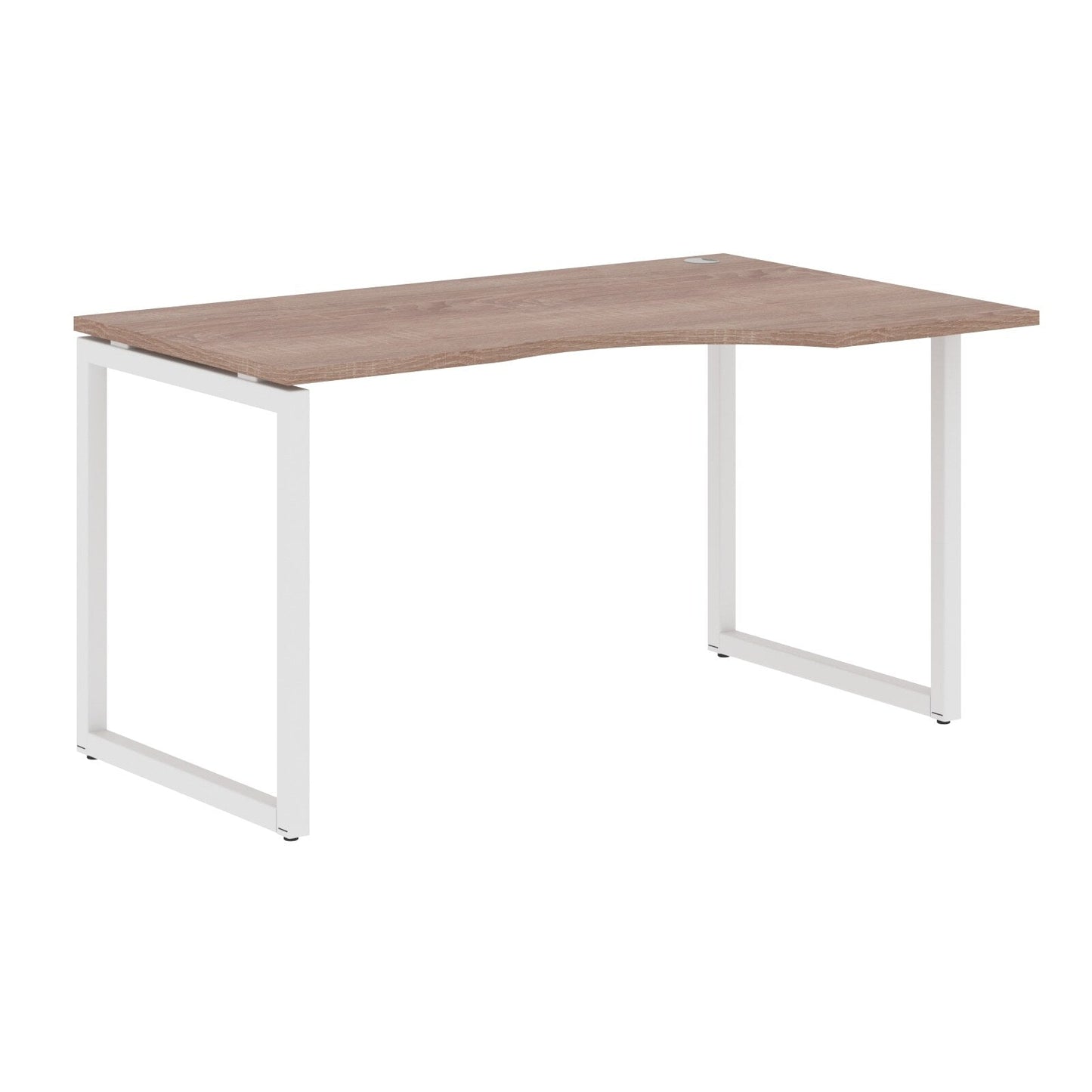 L SHAPE DESK MADE IN 25MM MFC TOP, E1 LAMINATE CHIPBOARD WITH WOODEN MODESTY PANEL 40X40MM METAL O SHAPE FRAMES by Treejar | Souqify