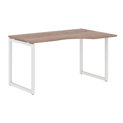L SHAPE DESK MADE IN 25MM MFC TOP, E1 LAMINATE CHIPBOARD WITH WOODEN MODESTY PANEL 40X40MM METAL O SHAPE FRAMES by Treejar | Souqify