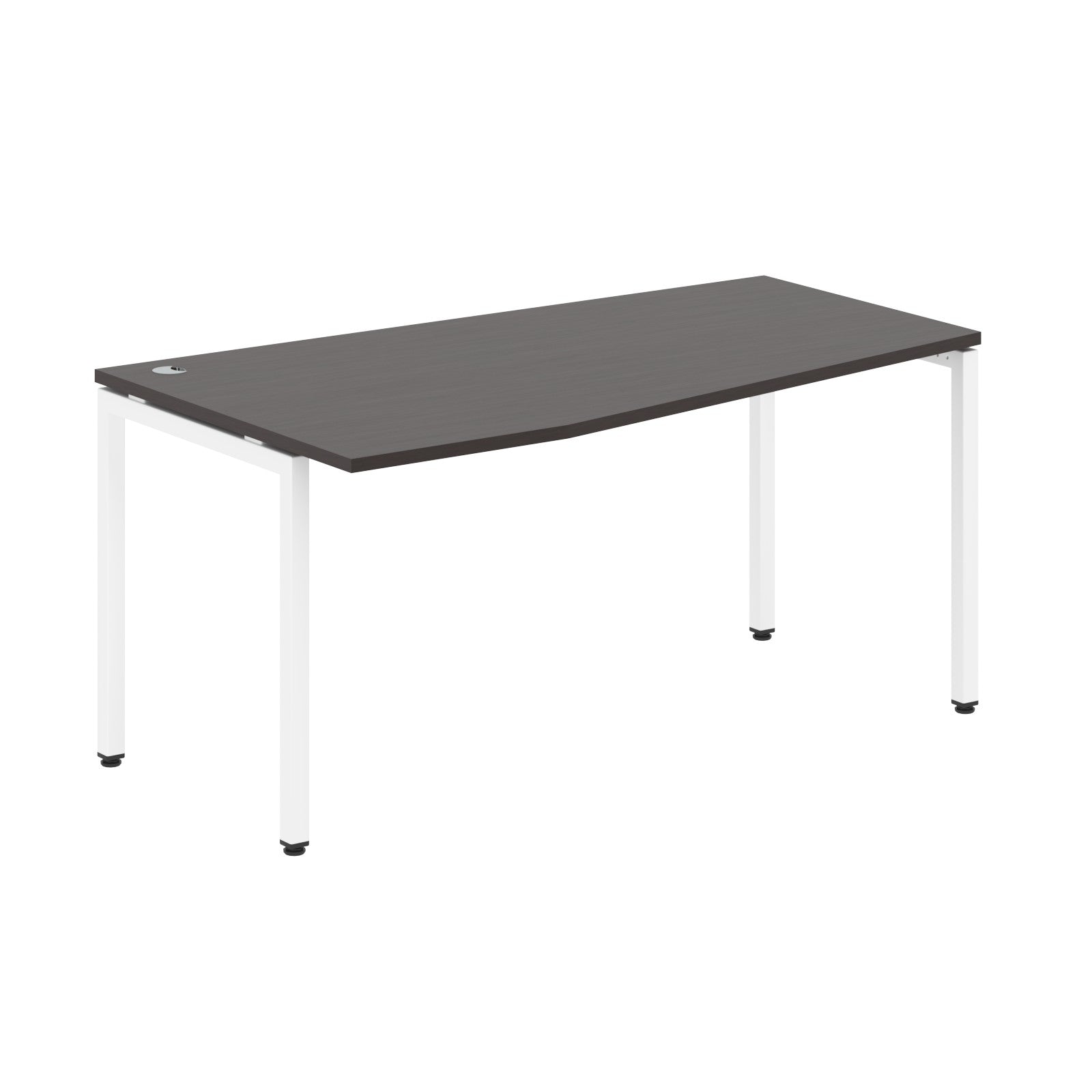 L SHAPE DESK MADE IN 25MM MFC TOP, E1 LAMINATE CHIPBOARD WITH WOODEN MODESTY PANEL 40X40MM METAL U SHAPE FRAMES by Treejar | Souqify