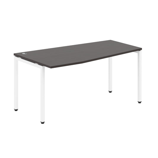 L SHAPE DESK MADE IN 25MM MFC TOP, E1 LAMINATE CHIPBOARD WITH WOODEN MODESTY PANEL 40X40MM METAL U SHAPE FRAMES by Treejar | Souqify