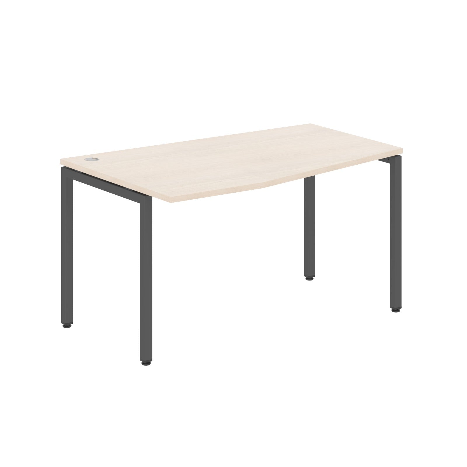 L SHAPE DESK MADE IN 25MM MFC TOP, E1 LAMINATE CHIPBOARD WITH WOODEN MODESTY PANEL 40X40MM METAL U SHAPE FRAMES by Treejar | Souqify
