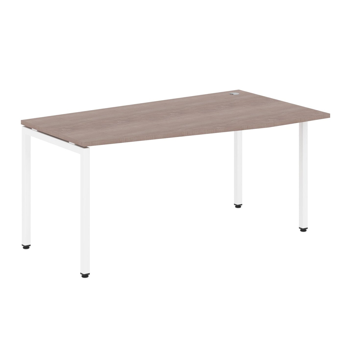 L SHAPE DESK MADE IN 25MM MFC TOP, E1 LAMINATE CHIPBOARD WITH WOODEN MODESTY PANEL 40X40MM METAL U SHAPE FRAMES by Treejar | Souqify