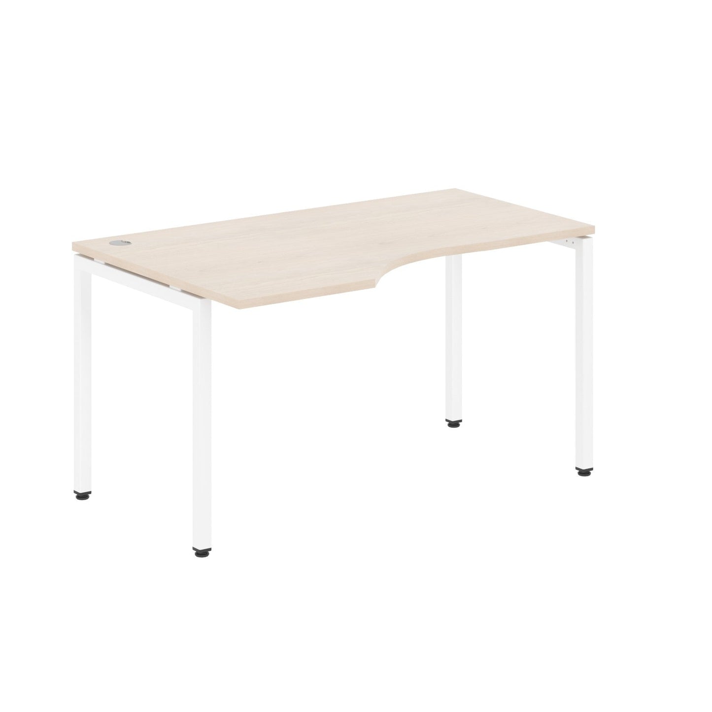 L SHAPE DESK MADE IN 25MM MFC TOP, E1 LAMINATE CHIPBOARD WITH WOODEN MODESTY PANEL 40X40MM METAL U SHAPE FRAMES by Treejar | Souqify