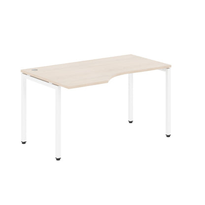 L SHAPE DESK MADE IN 25MM MFC TOP, E1 LAMINATE CHIPBOARD WITH WOODEN MODESTY PANEL 40X40MM METAL U SHAPE FRAMES by Treejar | Souqify