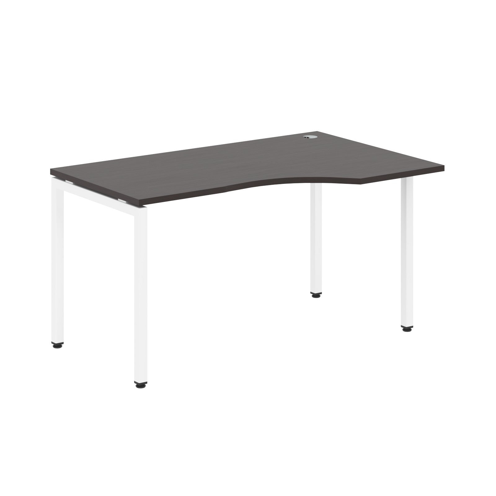 L SHAPE DESK MADE IN 25MM MFC TOP, E1 LAMINATE CHIPBOARD WITH WOODEN MODESTY PANEL 40X40MM METAL U SHAPE FRAMES by Treejar | Souqify