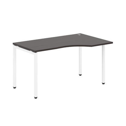 L SHAPE DESK MADE IN 25MM MFC TOP, E1 LAMINATE CHIPBOARD WITH WOODEN MODESTY PANEL 40X40MM METAL U SHAPE FRAMES by Treejar | Souqify
