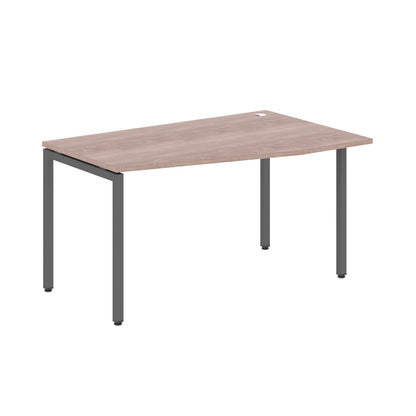 L SHAPE DESK MADE IN 25MM MFC TOP, E1 LAMINATE CHIPBOARD WITH WOODEN MODESTY PANEL 40X40MM METAL U SHAPE FRAMES by Treejar | Souqify