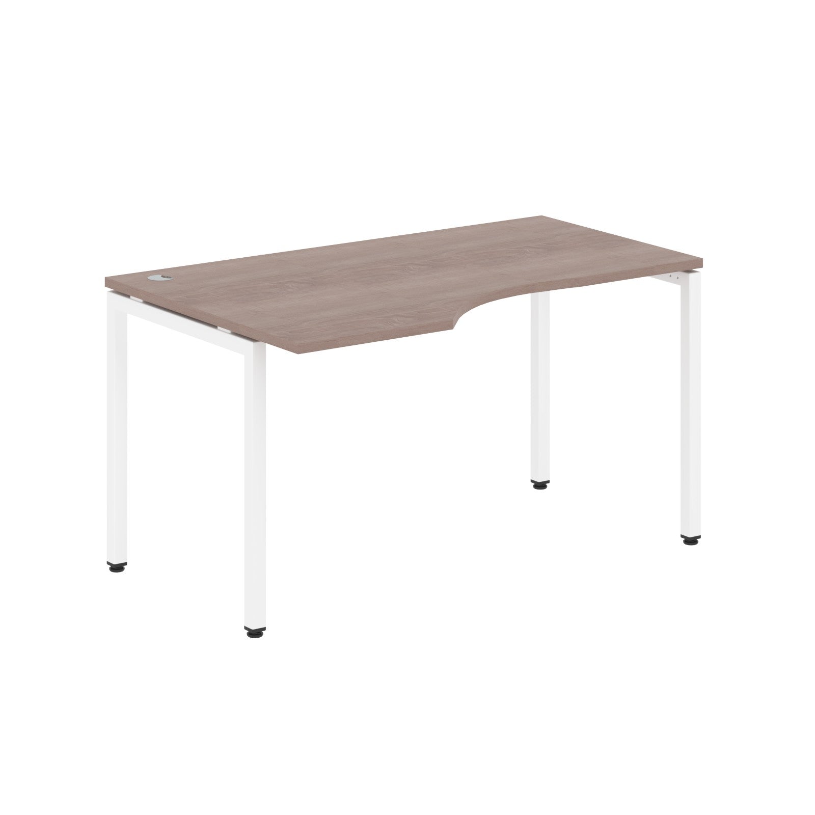 L SHAPE DESK MADE IN 25MM MFC TOP, E1 LAMINATE CHIPBOARD WITH WOODEN MODESTY PANEL 40X40MM METAL U SHAPE FRAMES by Treejar | Souqify