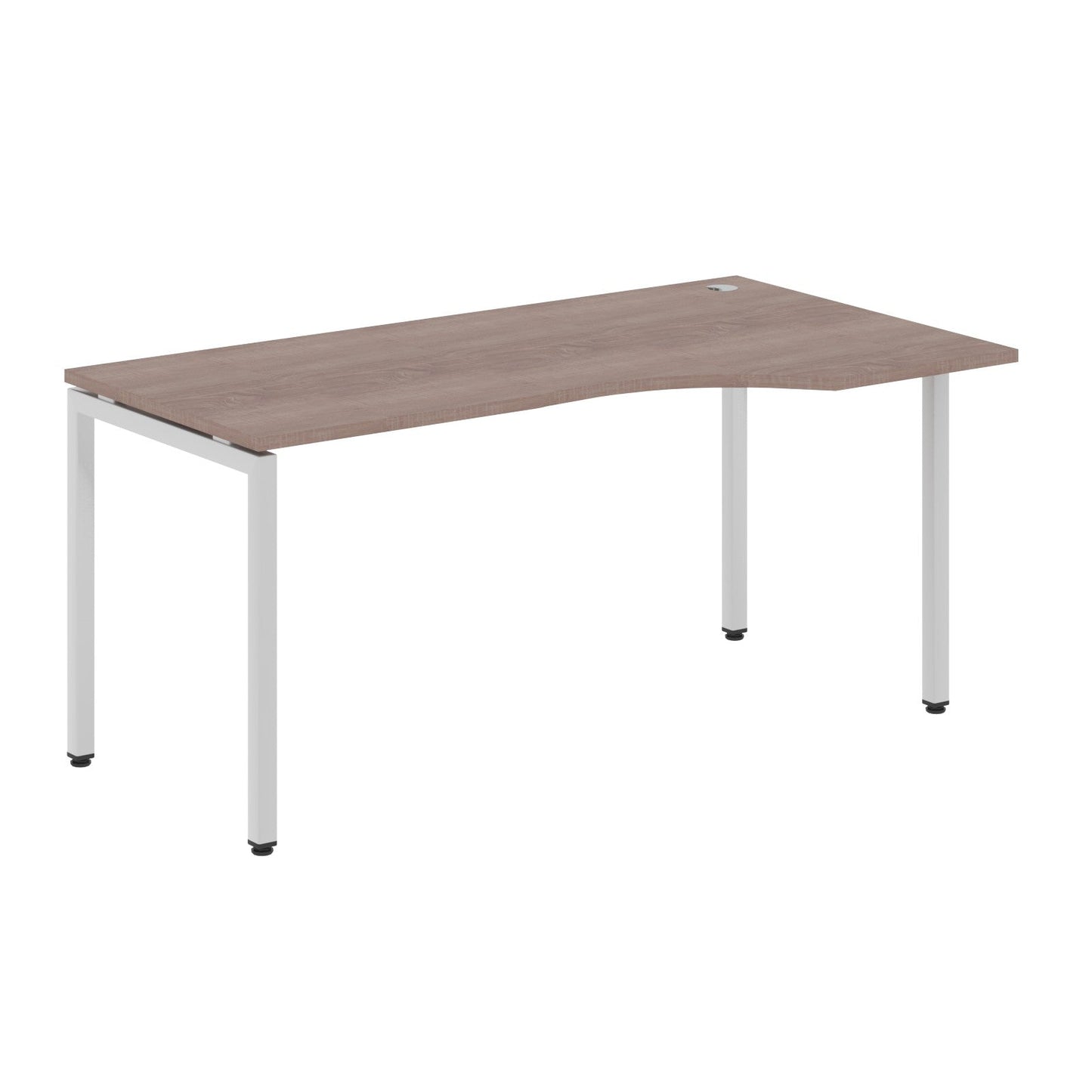 L SHAPE DESK MADE IN 25MM MFC TOP, E1 LAMINATE CHIPBOARD WITH WOODEN MODESTY PANEL 40X40MM METAL U SHAPE FRAMES by Treejar | Souqify