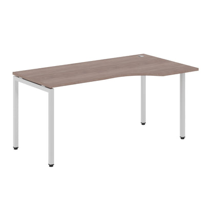 L SHAPE DESK MADE IN 25MM MFC TOP, E1 LAMINATE CHIPBOARD WITH WOODEN MODESTY PANEL 40X40MM METAL U SHAPE FRAMES by Treejar | Souqify