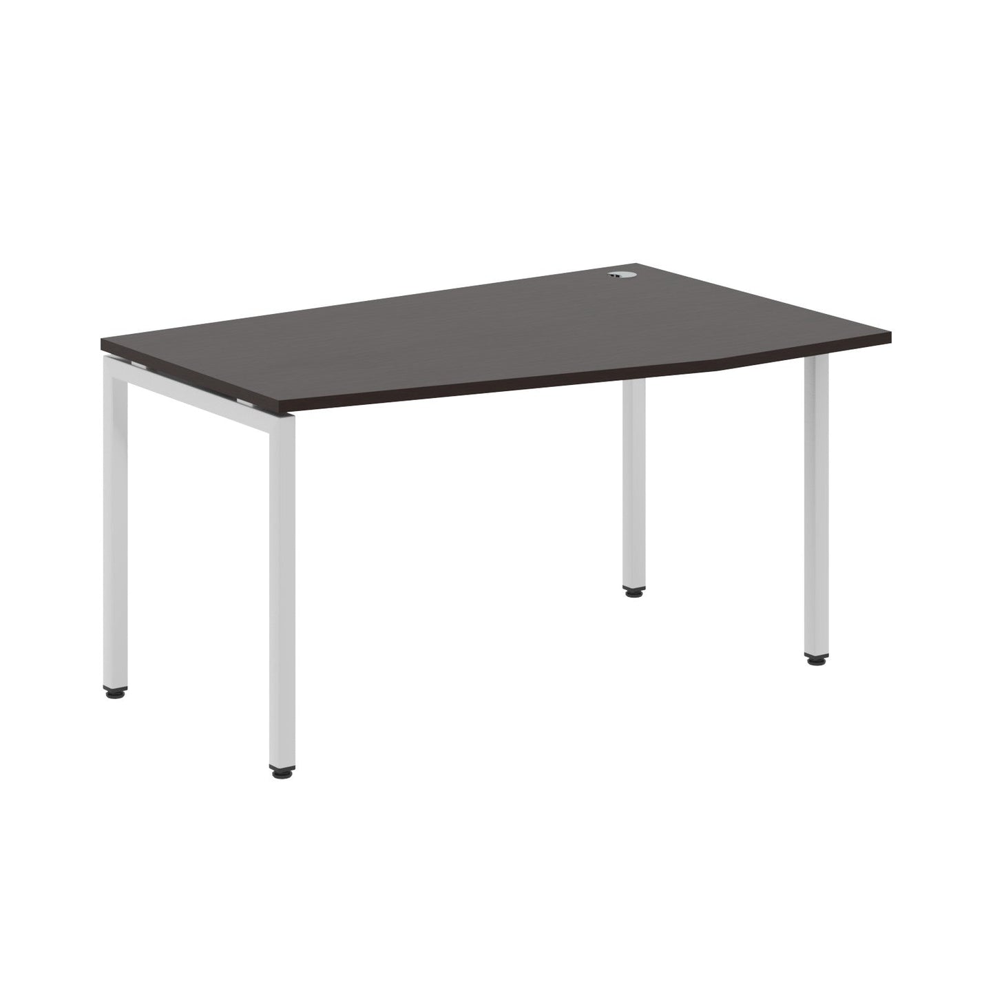 L SHAPE DESK MADE IN 25MM MFC TOP, E1 LAMINATE CHIPBOARD WITH WOODEN MODESTY PANEL 40X40MM METAL U SHAPE FRAMES by Treejar | Souqify