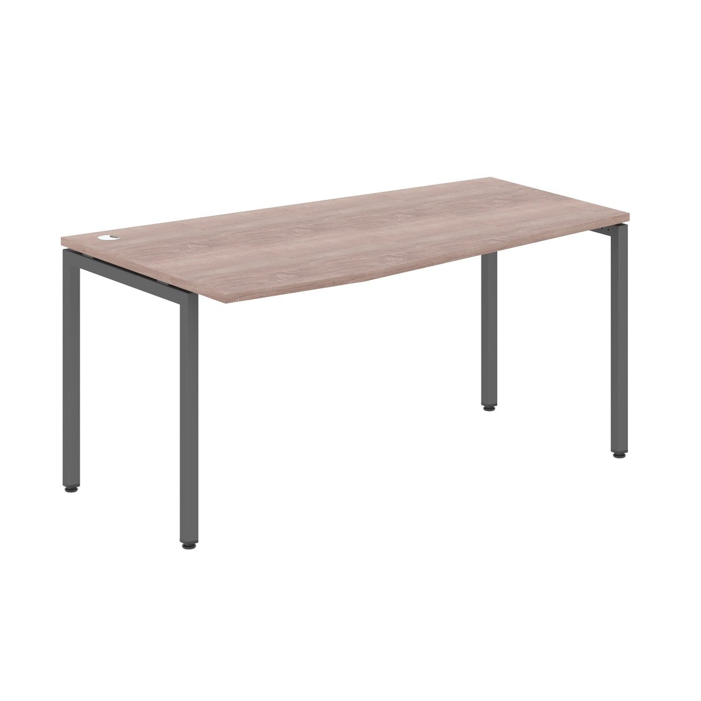 L SHAPE DESK MADE IN 25MM MFC TOP, E1 LAMINATE CHIPBOARD WITH WOODEN MODESTY PANEL 40X40MM METAL U SHAPE FRAMES by Treejar | Souqify