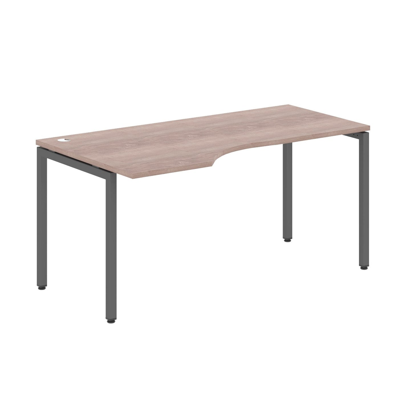 L SHAPE DESK MADE IN 25MM MFC TOP, E1 LAMINATE CHIPBOARD WITH WOODEN MODESTY PANEL 40X40MM METAL U SHAPE FRAMES by Treejar | Souqify