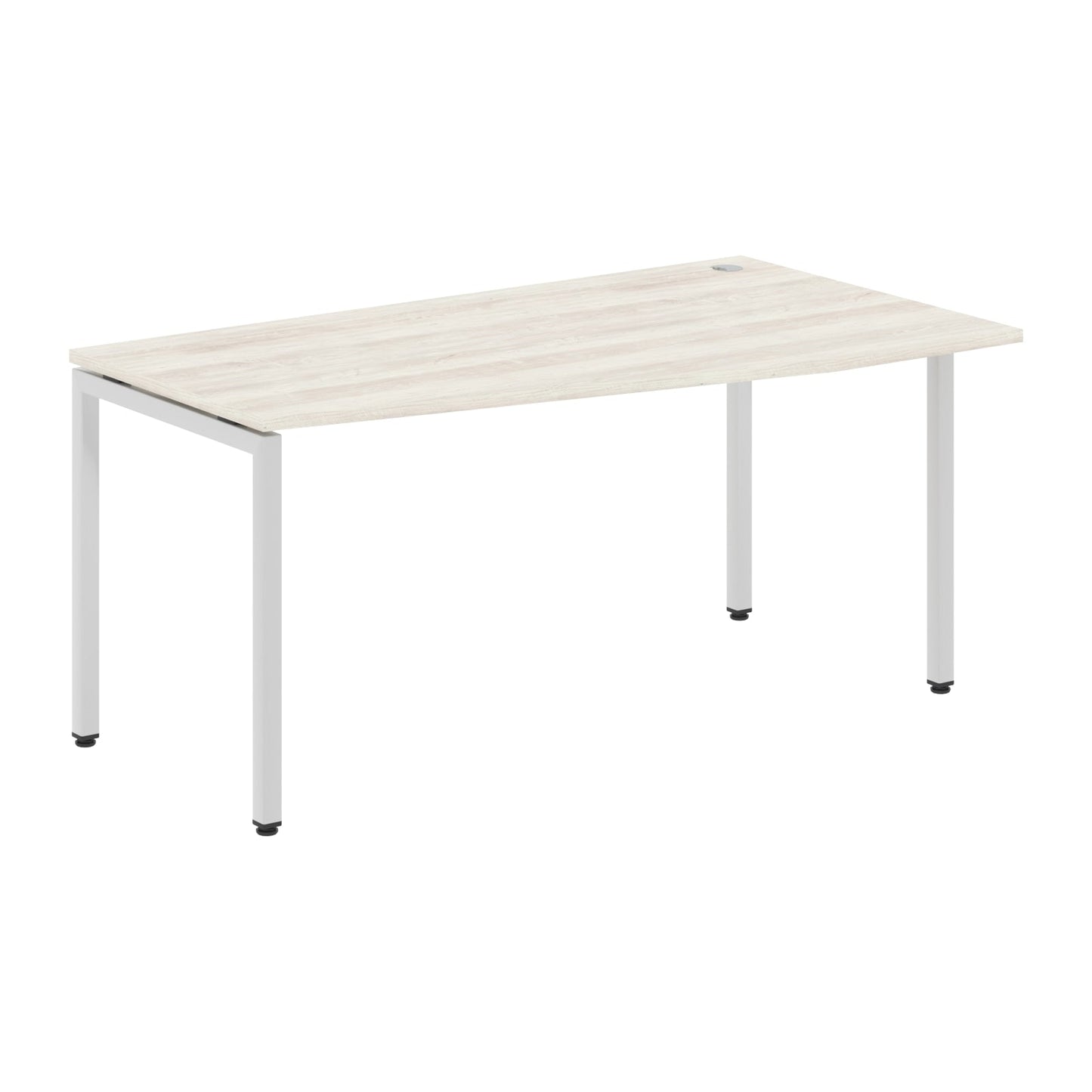 L SHAPE DESK MADE IN 25MM MFC TOP, E1 LAMINATE CHIPBOARD WITH WOODEN MODESTY PANEL 40X40MM METAL U SHAPE FRAMES by Treejar | Souqify