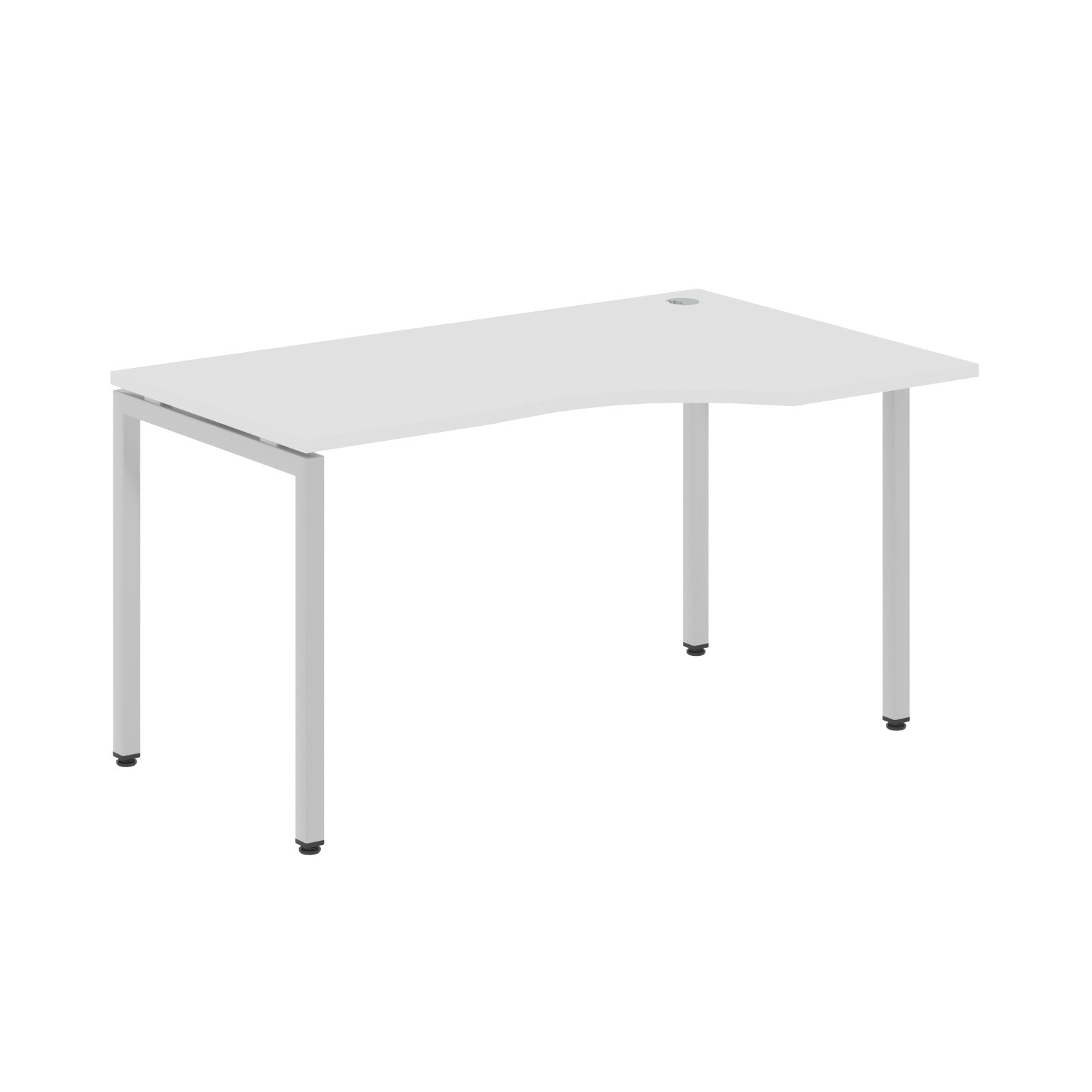 L SHAPE DESK MADE IN 25MM MFC TOP, E1 LAMINATE CHIPBOARD WITH WOODEN MODESTY PANEL 40X40MM METAL U SHAPE FRAMES by Treejar | Souqify