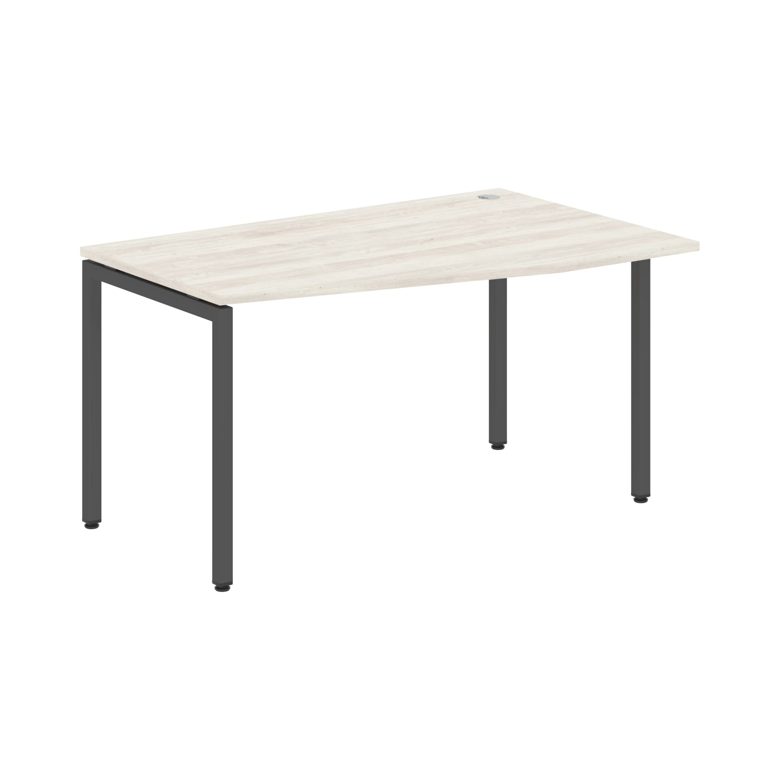 L SHAPE DESK MADE IN 25MM MFC TOP, E1 LAMINATE CHIPBOARD WITH WOODEN MODESTY PANEL 40X40MM METAL U SHAPE FRAMES by Treejar | Souqify