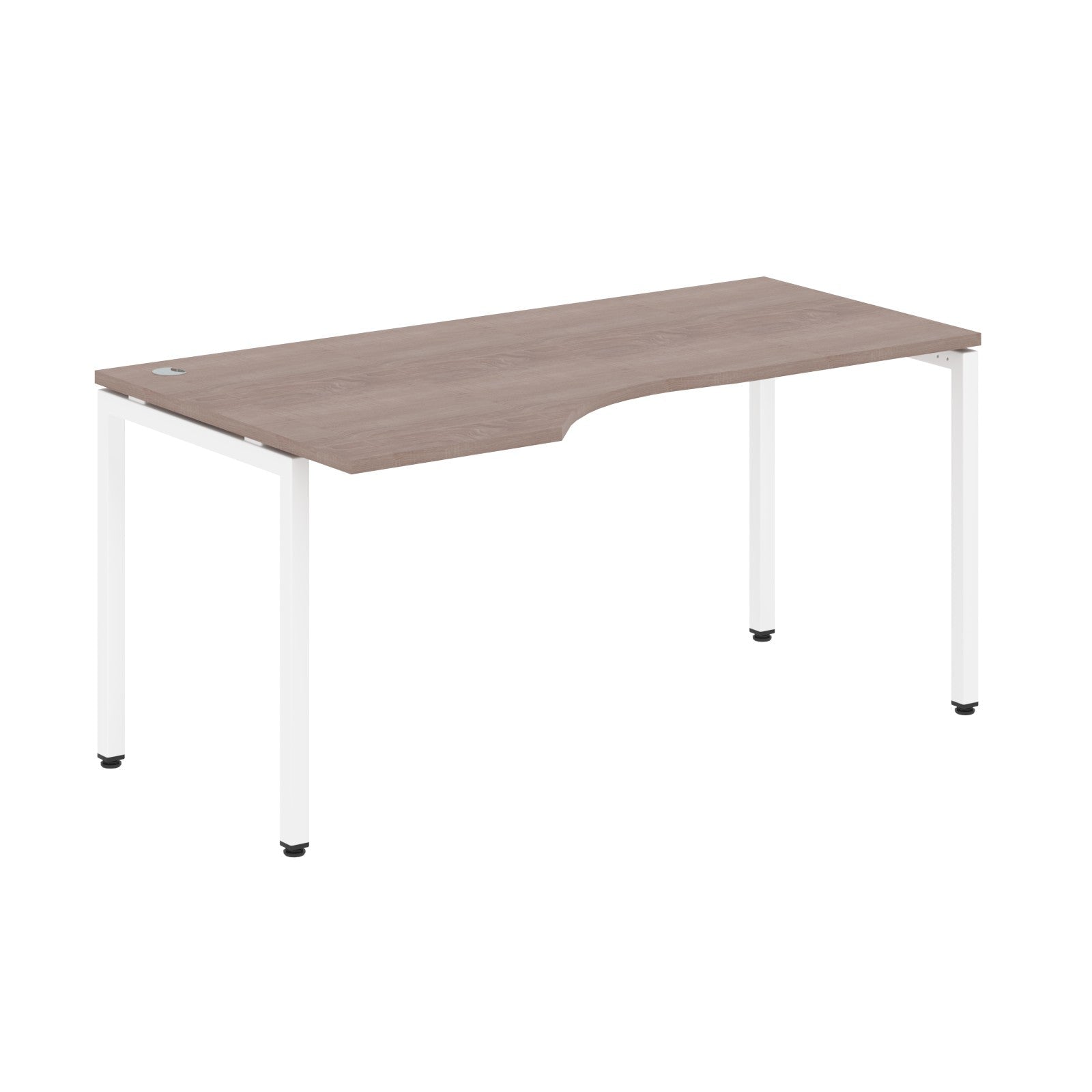 L SHAPE DESK MADE IN 25MM MFC TOP, E1 LAMINATE CHIPBOARD WITH WOODEN MODESTY PANEL 40X40MM METAL U SHAPE FRAMES by Treejar | Souqify