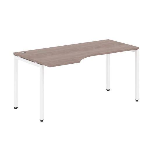 L SHAPE DESK MADE IN 25MM MFC TOP, E1 LAMINATE CHIPBOARD WITH WOODEN MODESTY PANEL 40X40MM METAL U SHAPE FRAMES by Treejar | Souqify