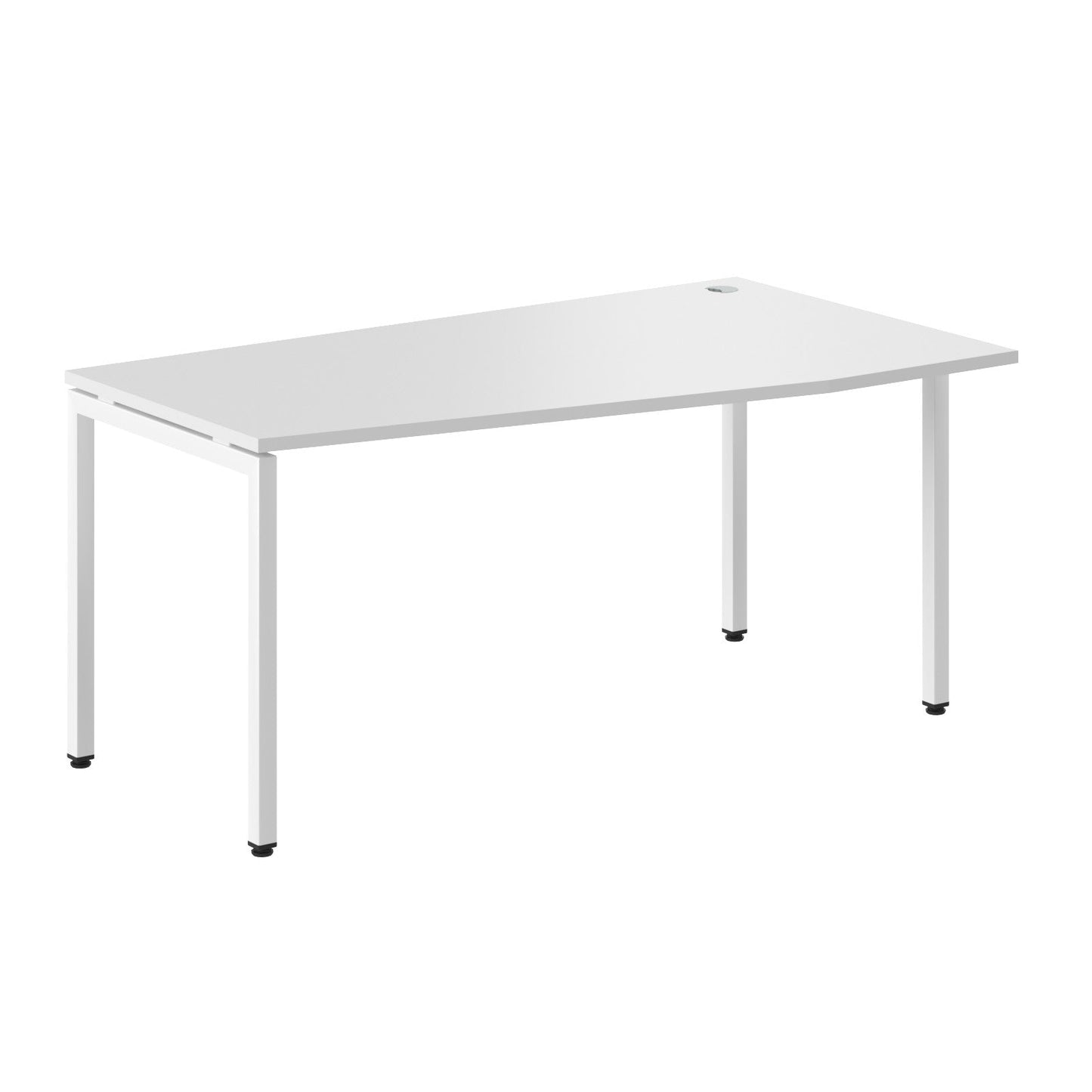 L SHAPE DESK MADE IN 25MM MFC TOP, E1 LAMINATE CHIPBOARD WITH WOODEN MODESTY PANEL 40X40MM METAL U SHAPE FRAMES by Treejar | Souqify