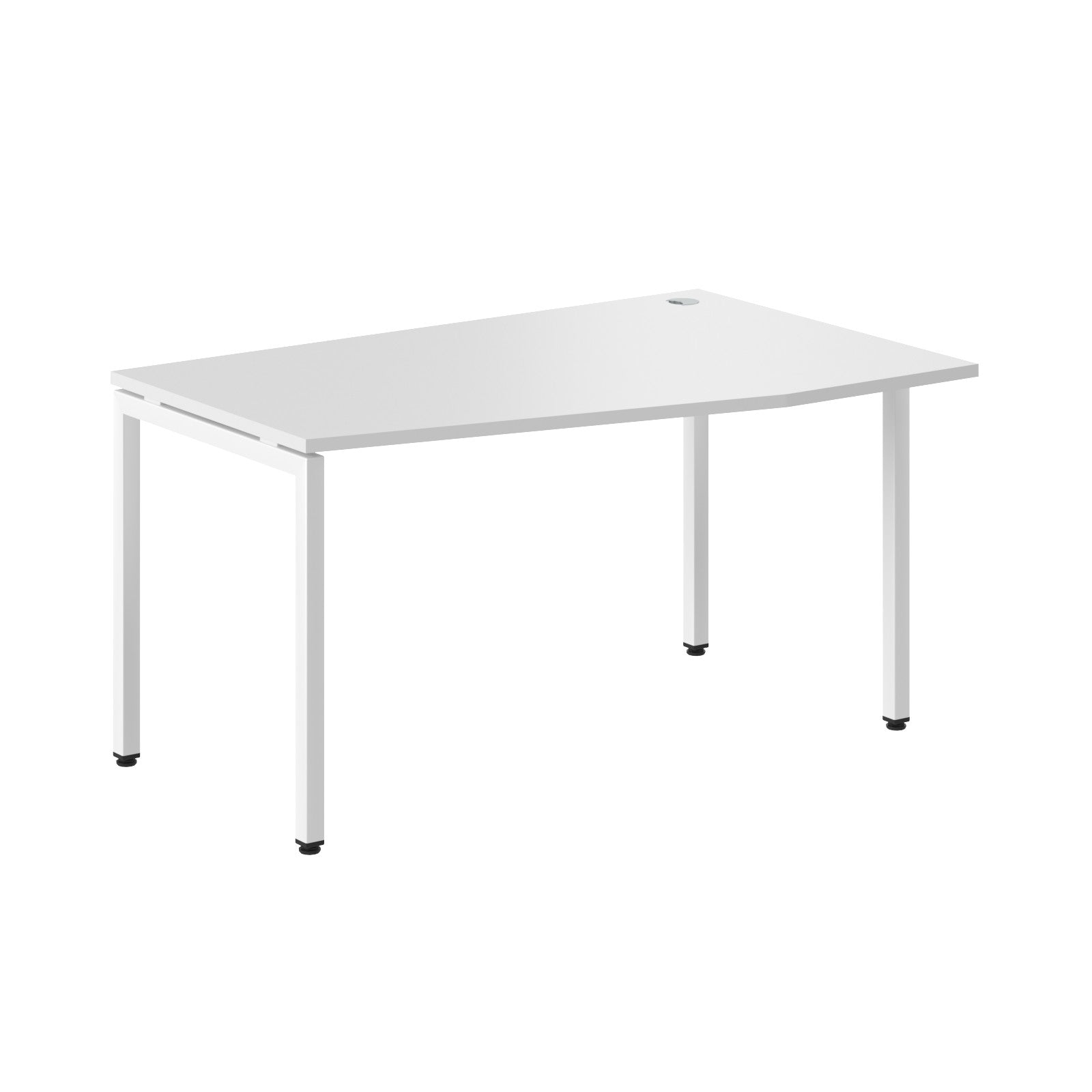 L SHAPE DESK MADE IN 25MM MFC TOP, E1 LAMINATE CHIPBOARD WITH WOODEN MODESTY PANEL 40X40MM METAL U SHAPE FRAMES by Treejar | Souqify
