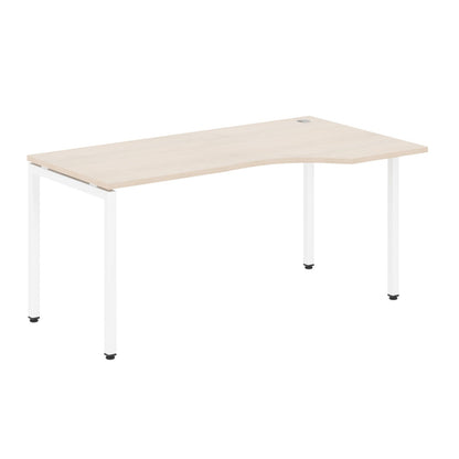 L SHAPE DESK MADE IN 25MM MFC TOP, E1 LAMINATE CHIPBOARD WITH WOODEN MODESTY PANEL 40X40MM METAL U SHAPE FRAMES by Treejar | Souqify