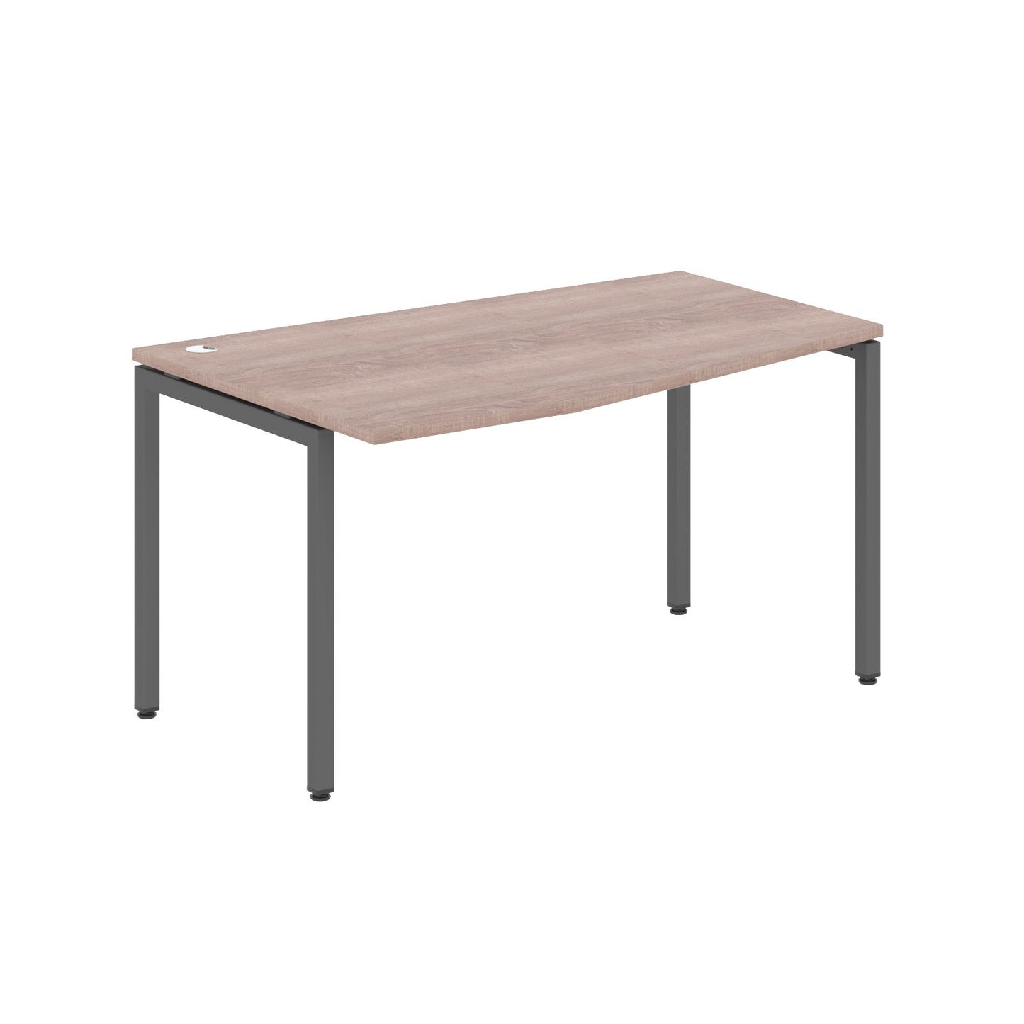L SHAPE DESK MADE IN 25MM MFC TOP, E1 LAMINATE CHIPBOARD WITH WOODEN MODESTY PANEL 40X40MM METAL U SHAPE FRAMES by Treejar | Souqify