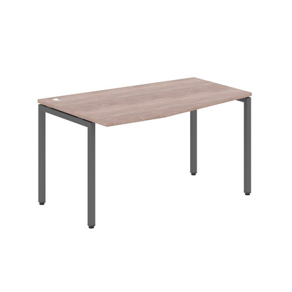 L SHAPE DESK MADE IN 25MM MFC TOP, E1 LAMINATE CHIPBOARD WITH WOODEN MODESTY PANEL 40X40MM METAL U SHAPE FRAMES by Treejar | Souqify